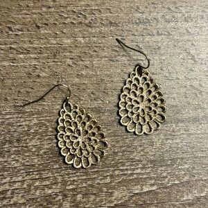 Gold Dangling Earrings